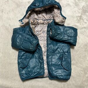 Chicco Stylish Kids Patterned 2 sides Jacket with Hood